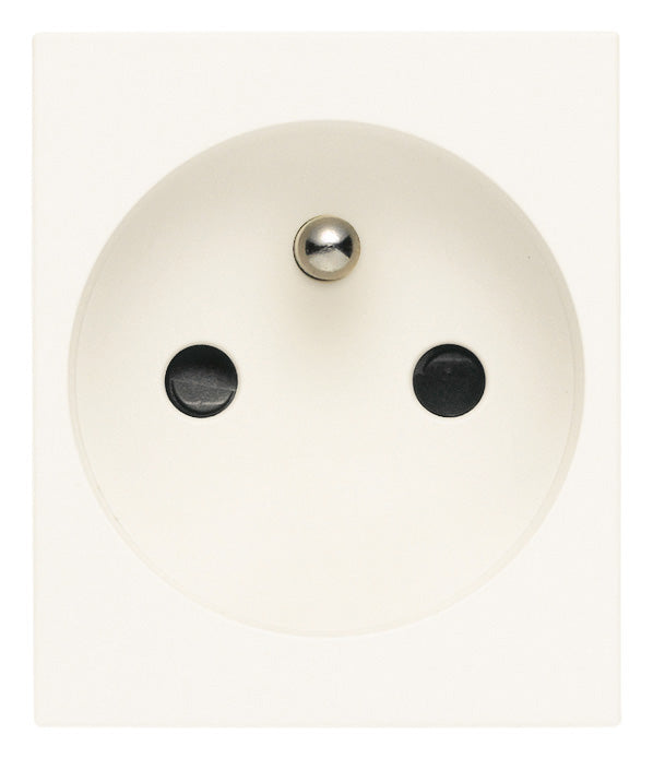 Presa SICURY 2P+T 16 A 250 V~ standard francese 2 moduli Vimar Linea bianco-nero-canapa 30212.B/G/C Presa SICURY 2P+T 16 A 250 V~ standard francese 2 moduli Vimar Linea bianco-nero-canapa 30212.B/G/C